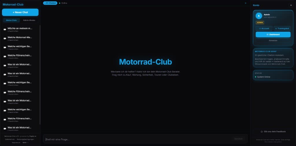 Motorrad-Club — Zeptix Live-Bot Screenshot